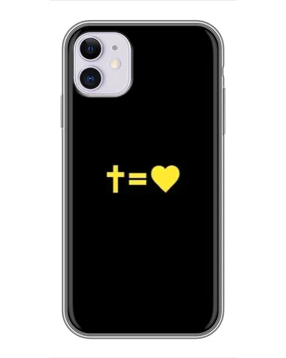 Чехол для iPhone 11 с картинкой «Сердце и Крест»