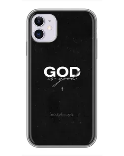 Чехол для iPhone 11 с картинкой «GOD — Бог над всем»