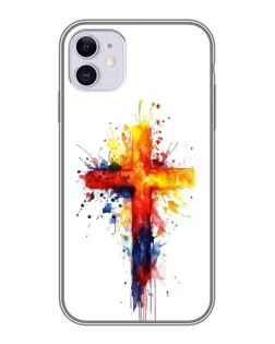Чехол для iPhone 11 с картинкой «Акварельный крест»