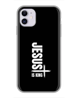Чехол для iPhone 11 с картинкой «Вертикаль веры Jesus»
