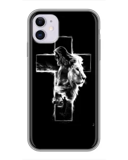 Чохол для iPhone 11 з картинкою «Сяючий хрест Jesus»