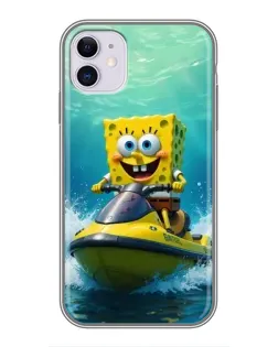 Чохол для iPhone 11 з картинкою «Спанч Боб на гідроциклі» Чохол для iPhone 11 з картинкою «Спанч Боб на гідроциклі»