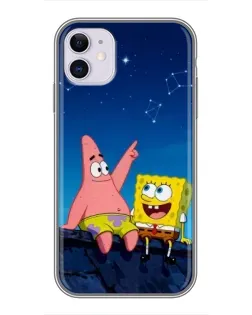 Чохол для iPhone 11 з картинкою «Губка Боб та Патрік вночі» Чохол для iPhone 11 з картинкою «Губка Боб та Патрік вночі»