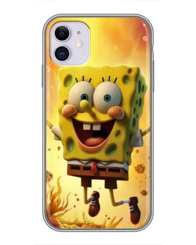 Чохол для iPhone 11 з картинкою «Губка Боб стрибає» Чохол для iPhone 11 з картинкою «Губка Боб стрибає»