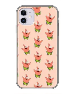 Чохол для iPhone 11 з картинкою «Патрік Стар паттерн»