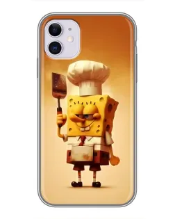 Чохол для iPhone 11 з картинкою «Губка Боб кухар»