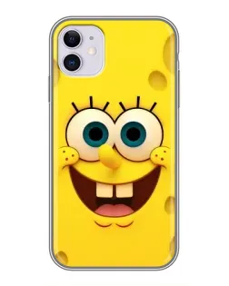 Чохол для iPhone 11 з картинкою «Губка Боб посмішка»