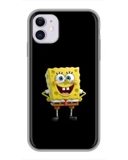 Чохол для iPhone 11 з картинкою «Класичний Губка Боб»