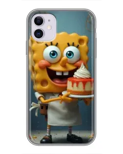 Чохол для iPhone 11 з картинкою «Кухар Спанч Боб»
