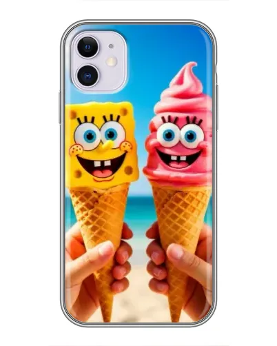 Чохол для iPhone 11 з картинкою «Спанч Боб морозиво» Чохол для iPhone 11 з картинкою «Спанч Боб морозиво»