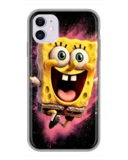 Чохол для iPhone 11 з картинкою «Вибуховий Спанч Боб»