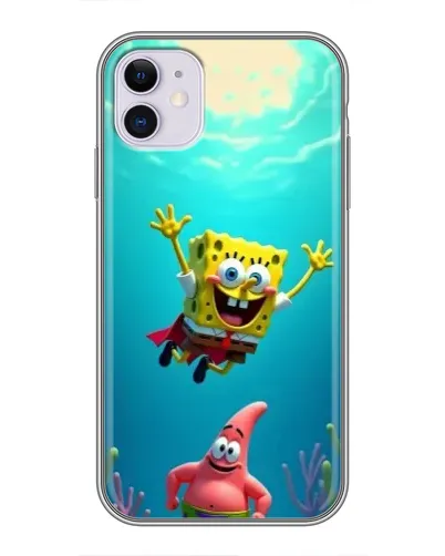 Чехол для iPhone 11 с картинкой «Спанч Боб под водой» Чехол для iPhone 11 с картинкой «Спанч Боб под водой»