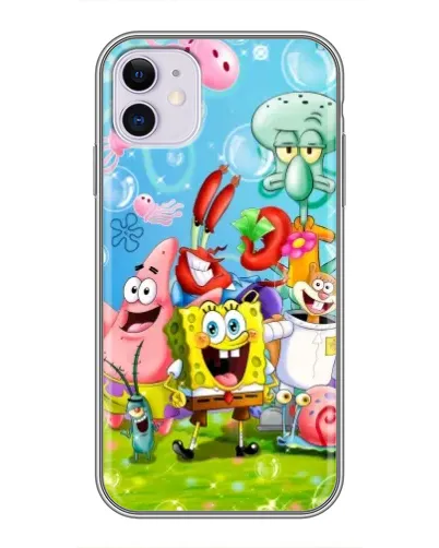 Чехол для iPhone 11 с картинкой «Губка Боб и друзья» Чехол для iPhone 11 с картинкой «Губка Боб и друзья»