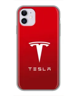 Чехол для iPhone 11 с картинкой «Tesla Red Classic»