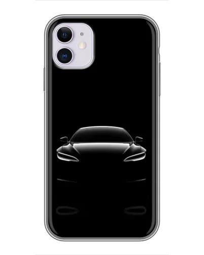 Чехол для iPhone 11 с картинкой «Силуэт Tesla Night» Чехол для iPhone 11 с картинкой «Силуэт Tesla Night»