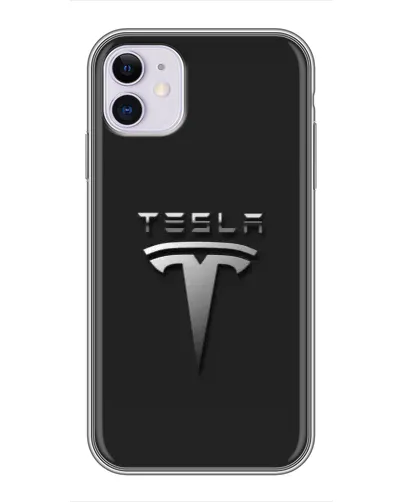 Чехол для iPhone 11 с картинкой «Стальной логотип Tesla» Чехол для iPhone 11 с картинкой «Стальной логотип Tesla»
