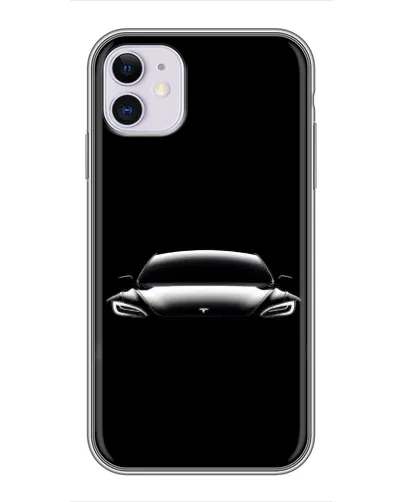 Чехол для iPhone 11 с картинкой «Фары Tesla Night» Чехол для iPhone 11 с картинкой «Фары Tesla Night»