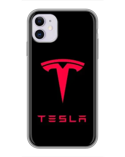 Чехол для iPhone 11 с картинкой «Tesla Red Logo» Чехол для iPhone 11 с картинкой «Tesla Red Logo»