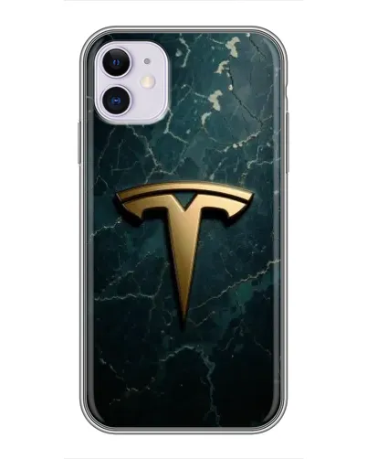 Чехол для iPhone 11 с картинкой «Мраморная Tesla Gold» Чехол для iPhone 11 с картинкой «Мраморная Tesla Gold»
