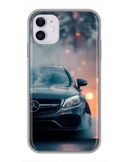 Чохол для iPhone 11 з картинкою «Mercedes — нічне місто»