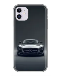 Чохол для iPhone 11 з картинкою «Mercedes на чорному»