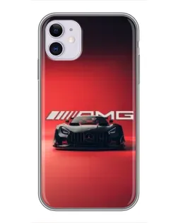Чохол для iPhone 11 з картинкою «Mercedes AMG — червона лінія»