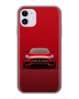 Чохол для iPhone 11 з картинкою «Червоний Mercedes AMG»