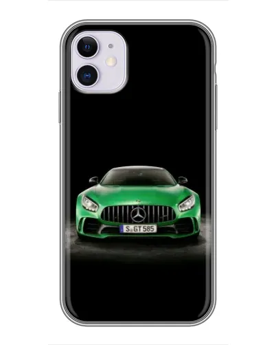 Чохол для iPhone 11 з картинкою «Mercedes — неоновий лого» Чохол для iPhone 11 з картинкою «Mercedes — неоновий лого»