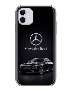 Чохол для iPhone 11 з картинкою «Mercedes — решітка радіатора»