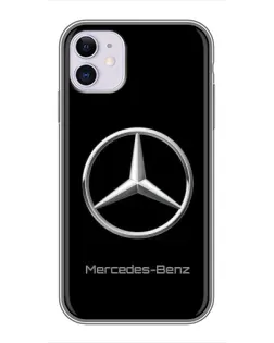 Чохол для iPhone 11 з картинкою «Mercedes Silver Logo»
