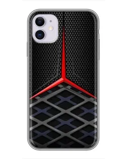 Чохол для iPhone 11 з картинкою «Mercedes Carbon Grid»