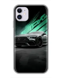 Чохол для iPhone 11 з картинкою «Темний Mercedes AMG»