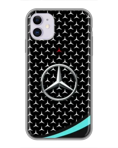 Чохол для iPhone 11 з картинкою «Mercedes — бірюзовий акцент» Чохол для iPhone 11 з картинкою «Mercedes — бірюзовий акцент»