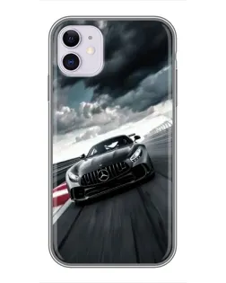 Чохол для iPhone 11 з картинкою «Гоночний Mercedes AMG»