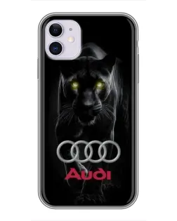 Чохол для iPhone 11 з картинкою «Пантера та Audi»