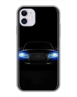 Чохол для iPhone 11 з картинкою «Audi в неоні»