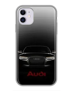 Чохол для iPhone 11 з картинкою «Audi — градієнтний контур»