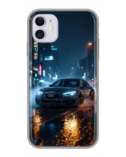 Чохол для iPhone 11 з картинкою «Нічне місто та Audi» Чохол для iPhone 11 з картинкою «Нічне місто та Audi»