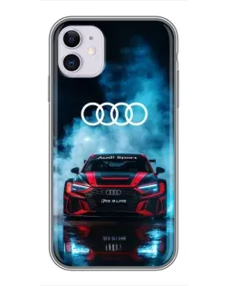 Чохол для iPhone 11 з картинкою «Audi Sport — неон»