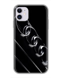 Чохол для iPhone 11 з картинкою «Audi — абстрактні кільця»