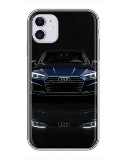 Чохол для iPhone 11 з картинкою «Audi — нічне відображення»