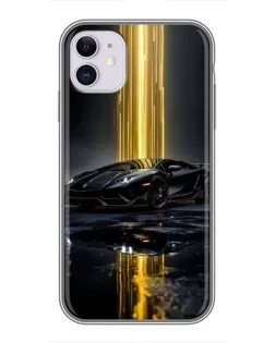 Чохол для iPhone 11 з картинкою «Нічний Lamborghini драйв»