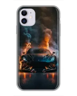Чохол для iPhone 11 з картинкою «Lamborghini димна естетика»