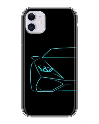 Чохол для iPhone 11 з картинкою «Блакитний силует Lamborghini» Чохол для iPhone 11 з картинкою «Блакитний силует Lamborghini»