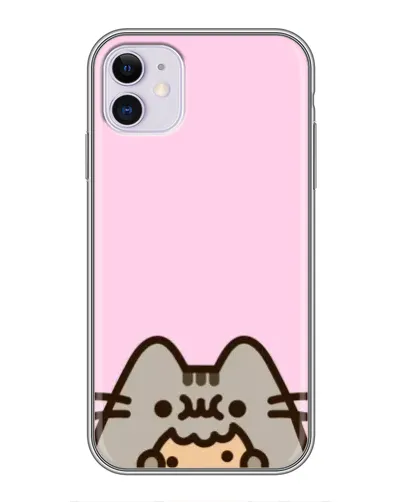 Чехол для iPhone 11 с картинкой «Pusheen и печенье»