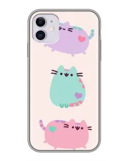 Чохол для iPhone 11 з картинкою «Pusheen тріо» Чохол для iPhone 11 з картинкою «Pusheen тріо»
