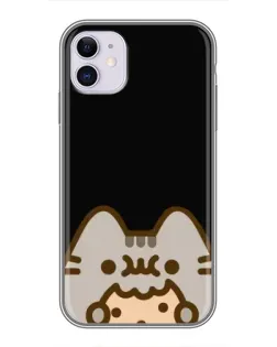 Чехол для iPhone 11 с картинкой «Пушин на черном»