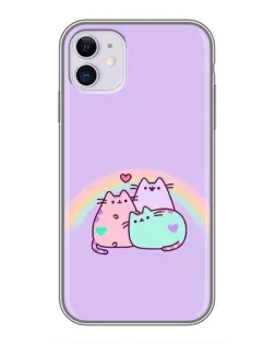 Чехол для iPhone 11 с картинкой «Радужные Пушины»
