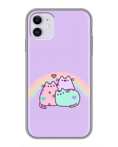 Чехол для iPhone 11 с картинкой «Радужные Пушины»