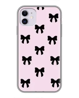 Чохол для iPhone 11 з картинкою «Чорні банти Coquette»